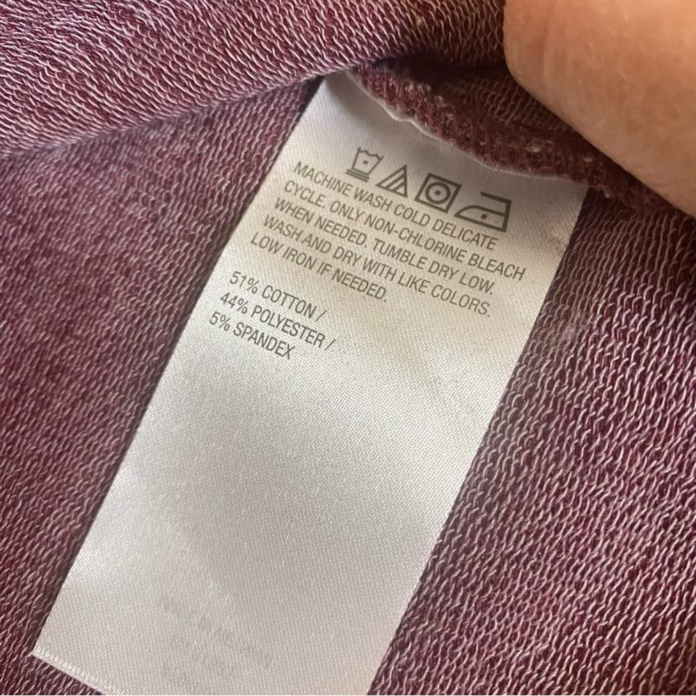 Logo Lori Goldstein Washed Mauve Pullover Sweatshirt XS - Picture 11 of 15